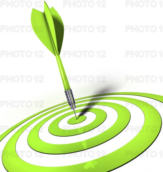 High resolution rendering of a green dart