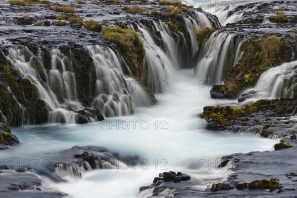 Waterfall Bruarfoss at river Bruara, Golden Circle, Southwest Iceland, Europe