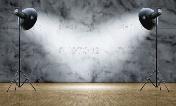 3D rendering of an studio background