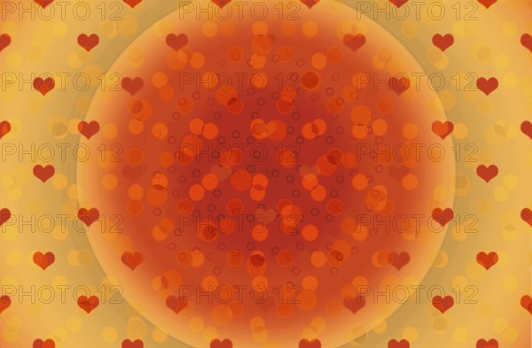 Creative abstract heart pattern background texture