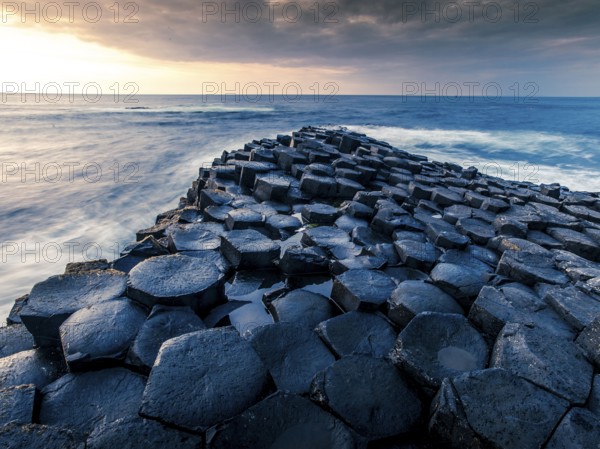 Basalt Rocks, Giant Causeway, Causeway Coast, Antrim, Northern Ireland, Footpath of the Giant