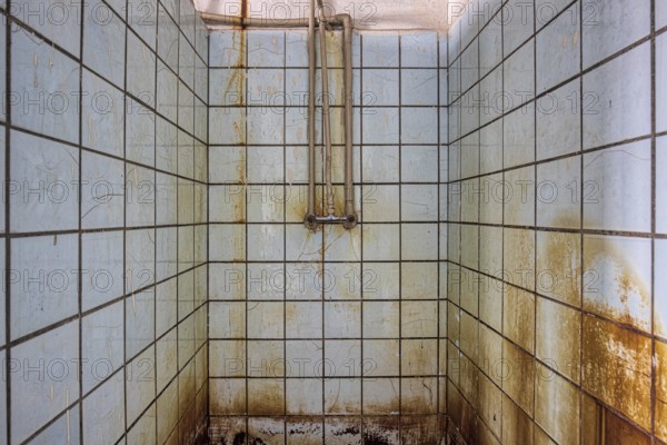Old dirty shower
