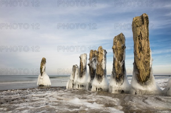 Winter on the coast of the Baltic Sea