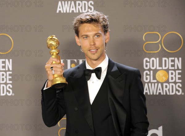 Austin Butler at the 80th Annual Golden Globe Awards held at the Beverly Hilton Hotel in Beverly Hills, USA on January 10, 2023