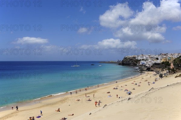 Dune on the beach, Morro Jable, Playa del Matorral, Jandia Peninsula, Fuerteventura, Canary Islands, Canary Islands, Atlantic Ocean, Spain, Europe