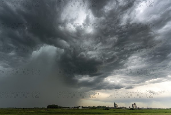 Prairie Summer Storms Saskatchewan Canada Ominous danger