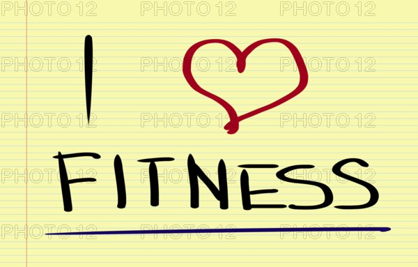 I Love Fitness Concept