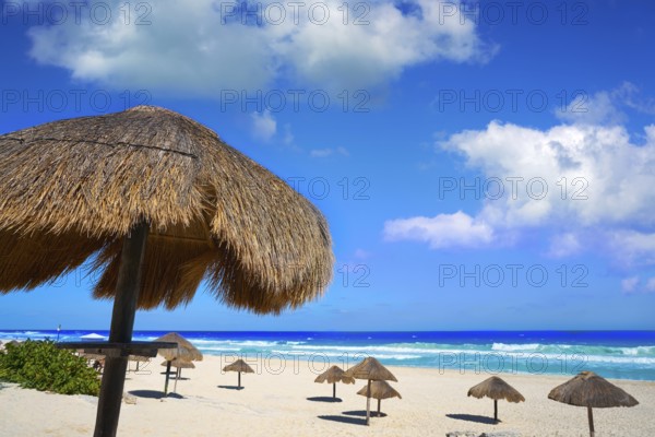 Cancun Delfines Beach at Hotel Zone of Mexico