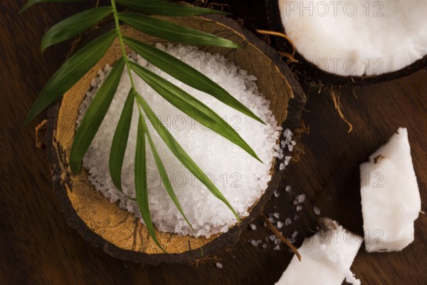 Coco bath. coconut with sea salt