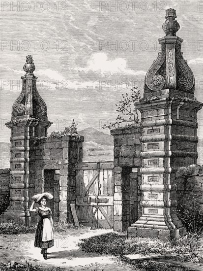 Old entrance of Royston House, Granton, Edinburgh, Scotland, United Kingdom, Europe