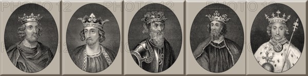 Könige von England, Henry III, Edward I, Edward II, Edward III, Richard II, 13. und 14. Jahrhundert, Haus Plantagenet