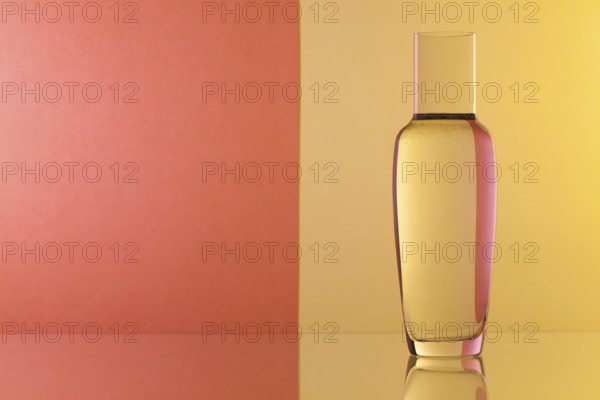 Glasse of water on the glass table