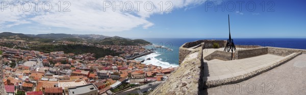 Panoramic view from Castelsardo Castle, Sardinia