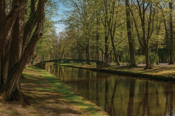 Castle park in Bayreuth in Bavaria, Germany, Europe