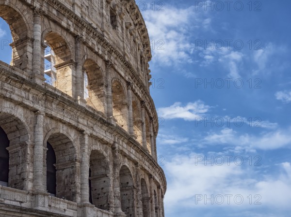 View of the Coliseum of Rome