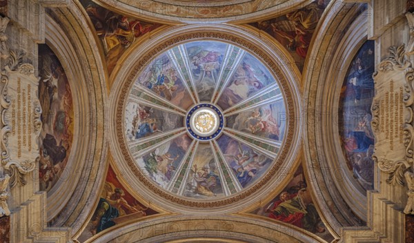 Fresco on ceiling of church St. Ignatius in Roma