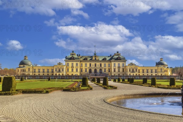 Drottningholm Palace is the private residence of the Swedish royal family in Stockholm, Sweden, Europe