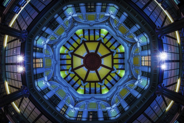 Ceiling painting of Tokyo Station. Shooting Location: Tokyo metropolitan area