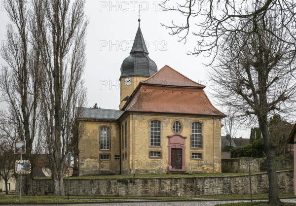 Frankleben Geiseltal 0857 Village church called DOM DES GEISELTAL completed in 1734 by Johann Michael Hoppenhaupt and others
