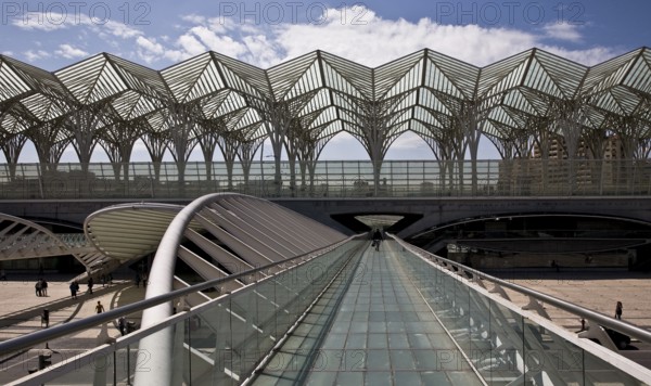Lisbon, East railway station by Santiago Calatrava 1998