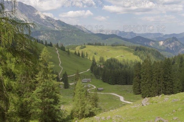 Hiking around the Königsbachalm, Jenner, Königssee, Berchtesgaden, Alps, Bavaria, National Park