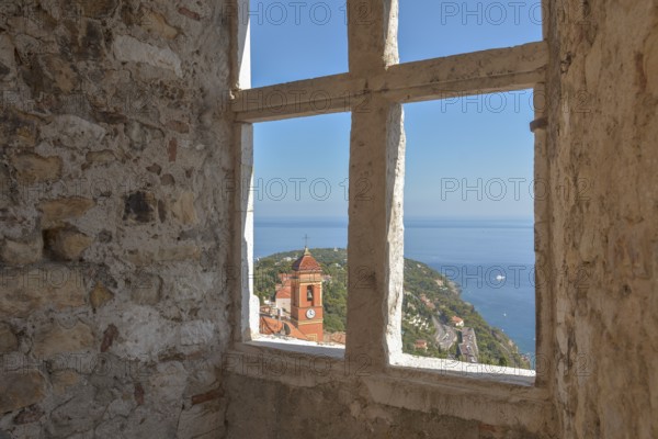 Village of Roquebrune-Cap-Martin on the Mediterranean coast near Monaco