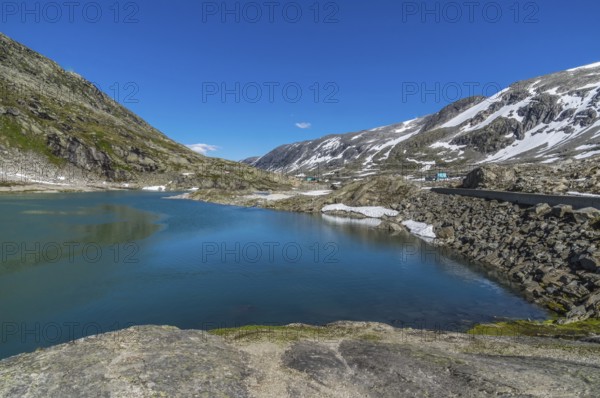 Beautiful mountain landscape on a sunny summerday in Norway