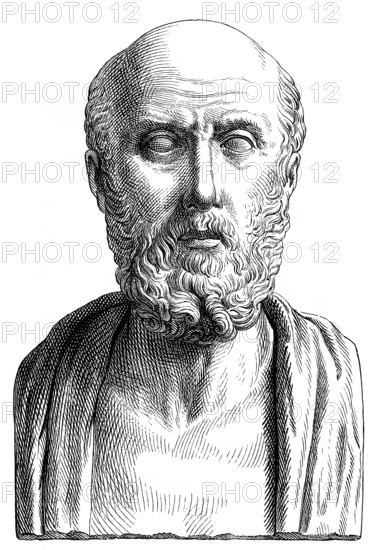 Hippocrates of Kos or Hippocrates II, c. 460-c. 370 BC, a Greek physician in Classical Greece