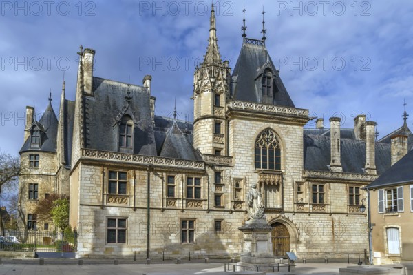 Jacques Coeur palace is a mansion located in Bourges, France a masterpiece of civil architecture flamboyant Gothic style
