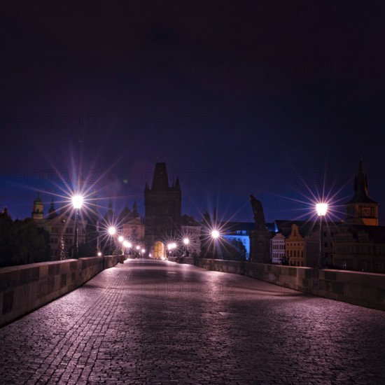 Prague at night
