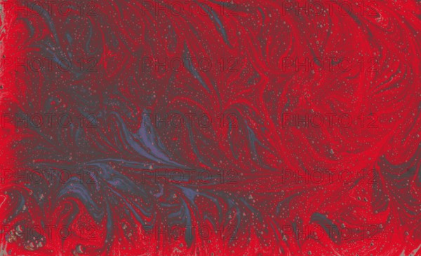 Abstract marbling floral pattern for fabric, tile design. background texture