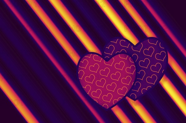 Elegant decorative heart pattern design for fabric, wallpaper, gift paper, banner, cover, poster, presentation, magazine, leaflet