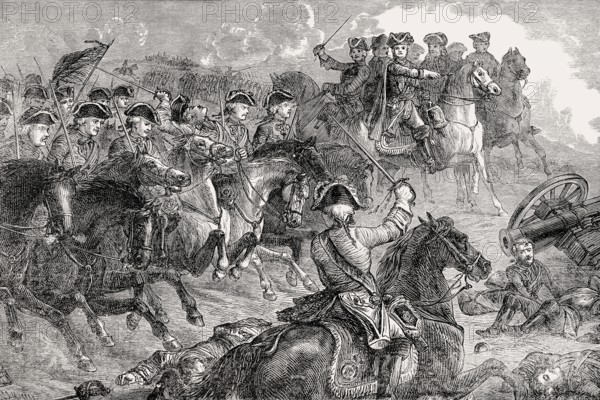 George II, King of Great Britain and Ireland the Battle of Dettingen, 27 June 1743, From British Battles on Land and Sea, by James Grant