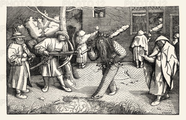 The Masquerade of Orson and Valentine, 1566, Pieter Bruegel the Elder, facsimile of the 19th century