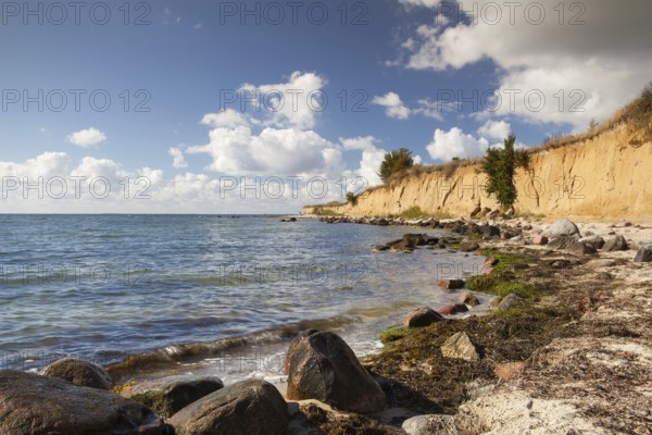 On the dramatic coast of the Baltic Sea, Ruegen Island, Germany, Europe