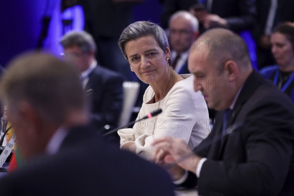 Sofia, Bulgaria - 9 July, 2021: Executive Vice President of the European Commission Margrethe Vestager attends Opening of the Three Seas Summit and Business Forum, Sofia, Bulgaria, Europe