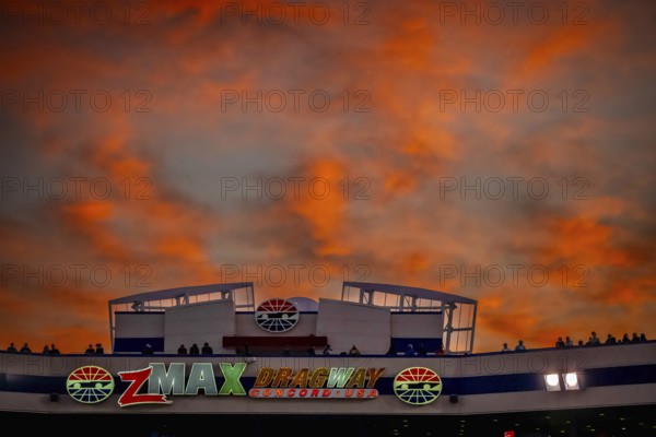 Sep 22, 2023-Concord, NC: The sun sets on zMax Dragway as it plays host to the NHRA Series for the Betway Carolina Nationals