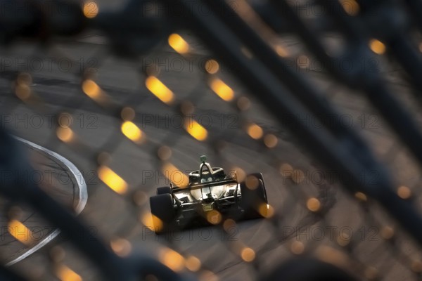 NTT INDYCAR SERIES driver, LINUS LUNDQVIST (R) (8) of Stockholm, Sweden races through the turns during the Hy-Vee Homefront 250 at Iowa Speedway in Newton, IA