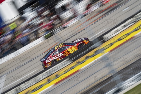 William Byron races for position for the Cook Out 400 in Martinsville, VA, USA, North America
