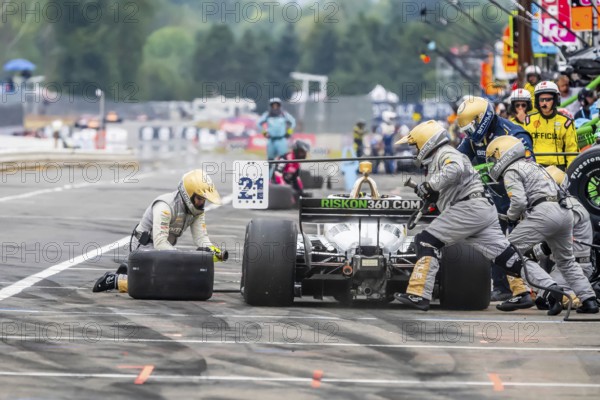INDYCAR Series driver, RINUS VEEKAY (21) of Hoofddorp, Netherlands, brings his car in for service during the Bitnile.com Grand Prix of Portland at Portland International Raceway in Portland OR