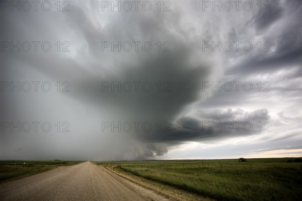 Prairie Storm Clouds in Saskatchewan Canada rural setting
