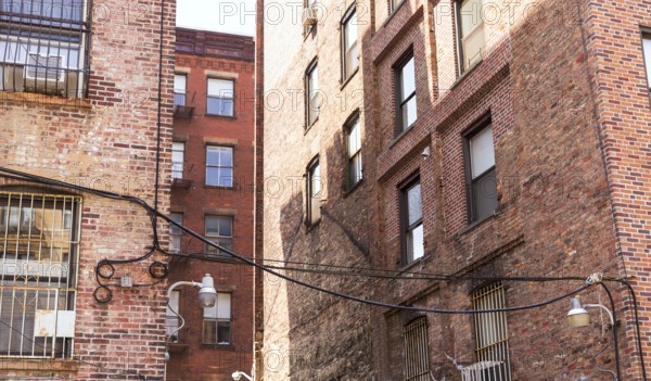 Soho buildings facade in Manhattan New York City NYC USA