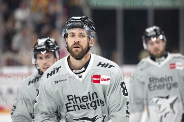 PSD Bank Dome, Düsseldorf, North Rhine-Westphalia, Alexandre Grenier (Koelner Haie, #82), PENNY DEL, Düsseldorfer EG-Kölner Haie on 18.10.2024 at the PSD Bank Dome in Düsseldorf Germany
