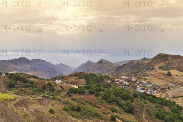 View from the Mirador de Jardina on Tenerife in summer