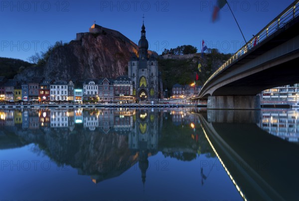 Village of Dinant, Namur, Wallonia, Belgium, Europe