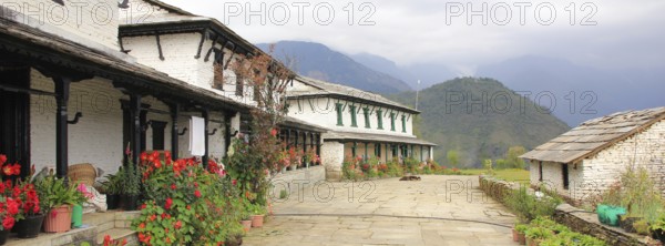 Old Gurung houses in Ghandruk, Nepal, Asia