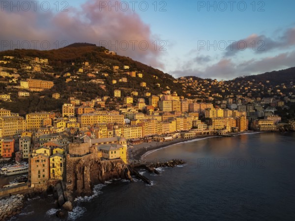 Waterfront buildings in Camogli town