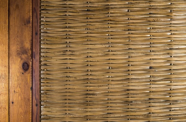 Wooden planks and cane