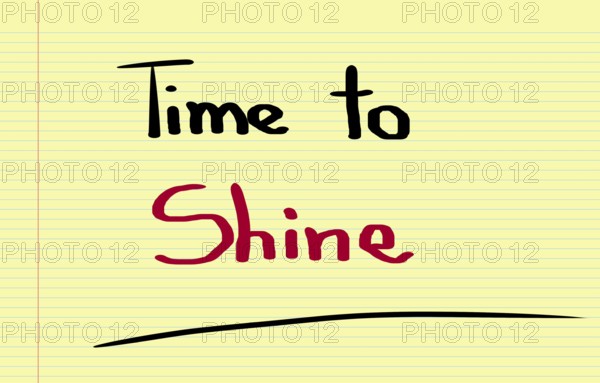 Time To Shine Concept