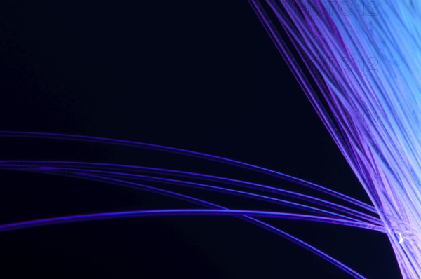 Blue colors optical fibers